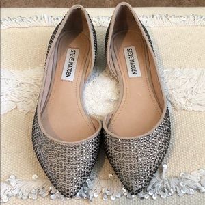 Steve Madden rhinestone flats